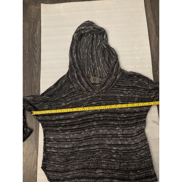 Sweet-N-Sinful Pullover Black/White Hoodie Sweater M Comfy Casual Cozy Cabincore - Picture 7 of 10